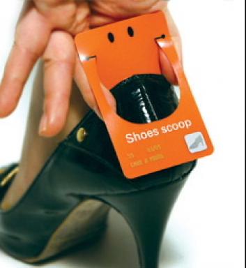 shoe scoop business card